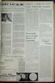 Página do jornal Correio do Ceará de maio de 1972