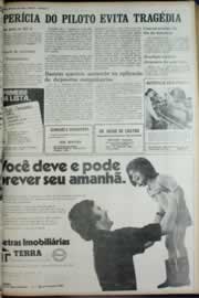 Página do jornal Correio do Ceará de maio de 1972