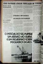 Página do jornal Correio do Ceará de maio de 1972