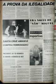 Página do jornal Correio do Ceará de maio de 1972