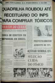 Página do jornal Correio do Ceará de maio de 1972