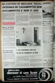 Página do jornal Correio do Ceará de maio de 1972