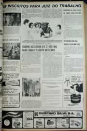 Página do jornal Correio do Ceará de junho de 1972