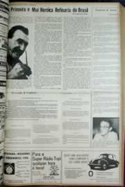 Página do jornal Correio do Ceará de junho de 1972