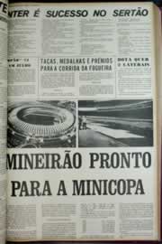 Página do jornal Correio do Ceará de junho de 1972