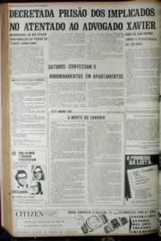 Página do jornal Correio do Ceará de junho de 1972