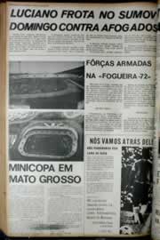 Página do jornal Correio do Ceará de junho de 1972