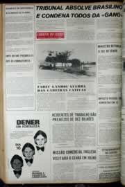Página do jornal Correio do Ceará de junho de 1972
