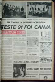 Página do jornal Correio do Ceará de junho de 1972