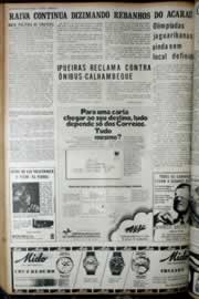 Página do jornal Correio do Ceará de junho de 1972