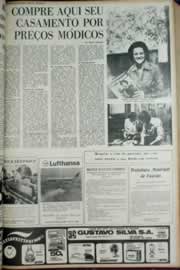 Página do jornal Correio do Ceará de junho de 1972