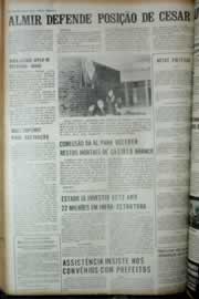 Página do jornal Correio do Ceará de junho de 1972