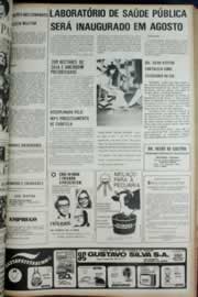 Página do jornal Correio do Ceará de junho de 1972