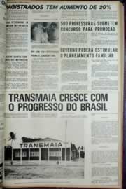 Página do jornal Correio do Ceará de junho de 1972