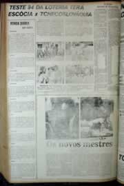 Página do jornal Correio do Ceará de junho de 1972