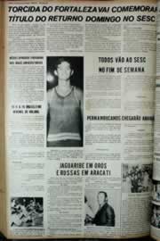 Página do jornal Correio do Ceará de junho de 1972