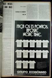 Página do jornal Correio do Ceará de junho de 1972