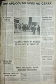 Página do jornal Correio do Ceará de julho de 1972