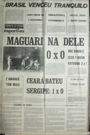 Página do jornal Correio do Ceará de julho de 1972