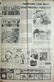 Página do jornal Correio do Ceará de julho de 1972
