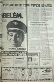 Página do jornal Correio do Ceará de julho de 1972