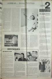Página do jornal Correio do Ceará de julho de 1972