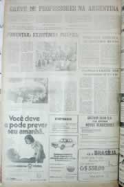 Página do jornal Correio do Ceará de julho de 1972
