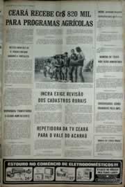 Página do jornal Correio do Ceará de julho de 1972
