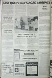 Página do jornal Correio do Ceará de julho de 1972