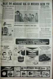 Página do jornal Correio do Ceará de julho de 1972