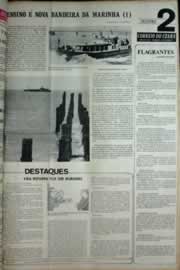 Página do jornal Correio do Ceará de julho de 1972