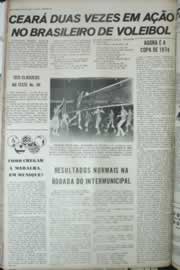 Página do jornal Correio do Ceará de julho de 1972