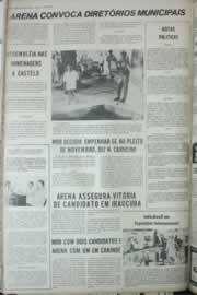 Página do jornal Correio do Ceará de julho de 1972
