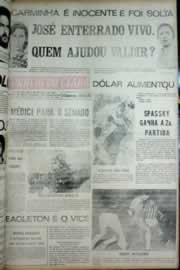 Página do jornal Correio do Ceará de julho de 1972