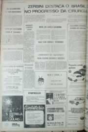 Página do jornal Correio do Ceará de julho de 1972