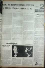 Página do jornal Correio do Ceará de julho de 1972