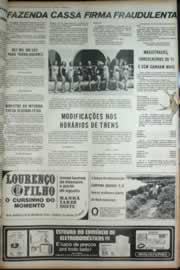Página do jornal Correio do Ceará de julho de 1972