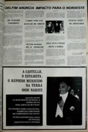 Página do jornal Correio do Ceará de julho de 1972
