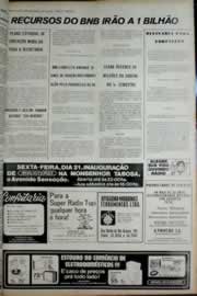 Página do jornal Correio do Ceará de julho de 1972