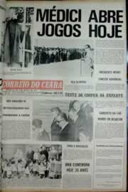 Página do jornal Correio do Ceará de julho de 1972
