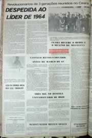 Página do jornal Correio do Ceará de julho de 1972