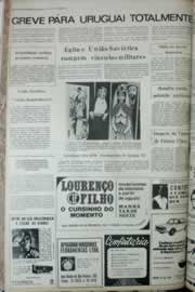Página do jornal Correio do Ceará de julho de 1972