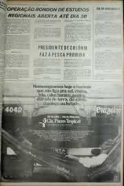 Página do jornal Correio do Ceará de julho de 1972