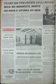 Página do jornal Correio do Ceará de julho de 1972
