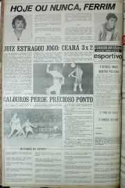 Página do jornal Correio do Ceará de julho de 1972