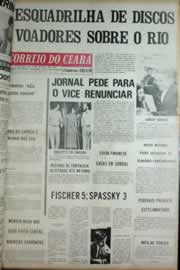 Página do jornal Correio do Ceará de julho de 1972