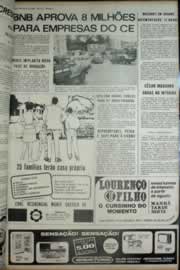 Página do jornal Correio do Ceará de julho de 1972