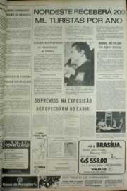 Página do jornal Correio do Ceará de julho de 1972
