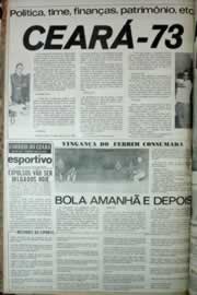 Página do jornal Correio do Ceará de julho de 1972
