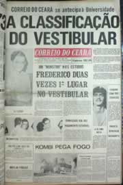 Página do jornal Correio do Ceará de julho de 1972